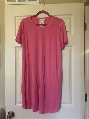 Pink T Shirt Dress Medium